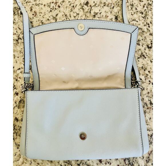 Kate Spade RETAIL $279 | Greer Leather Crossbody Bag | Color: Ocean Blue - Picture 8 of 16